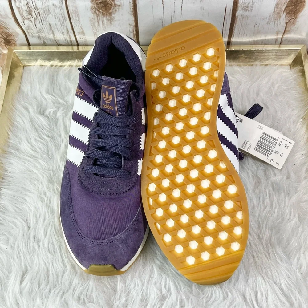 New Adidas Originals I-5923 Trace Purple Sneakers - Picture 9 of 11
